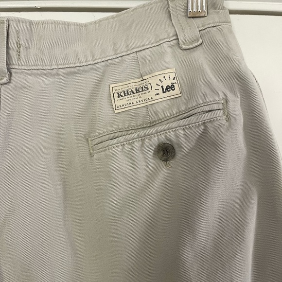 Vintage Lee Riveted Khaki Pants - 32x32 - Picture 4 of 6